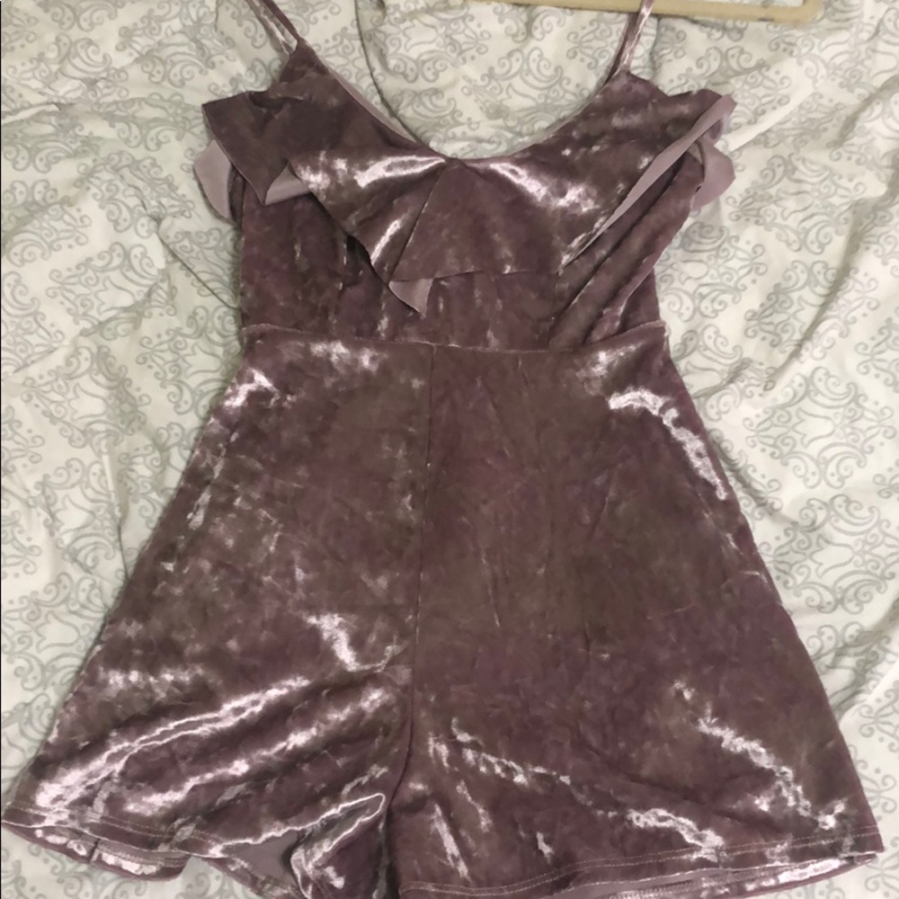 Urban Outfitters velvet romper